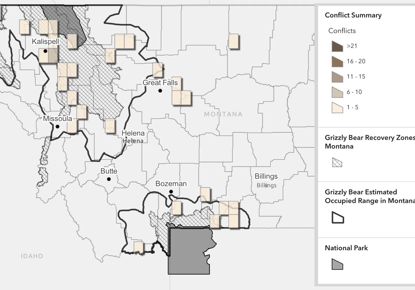 Grizzly Bear Conflicts and Recovery in Montana Grizzly Bear Conflicts and Recovery in Montana