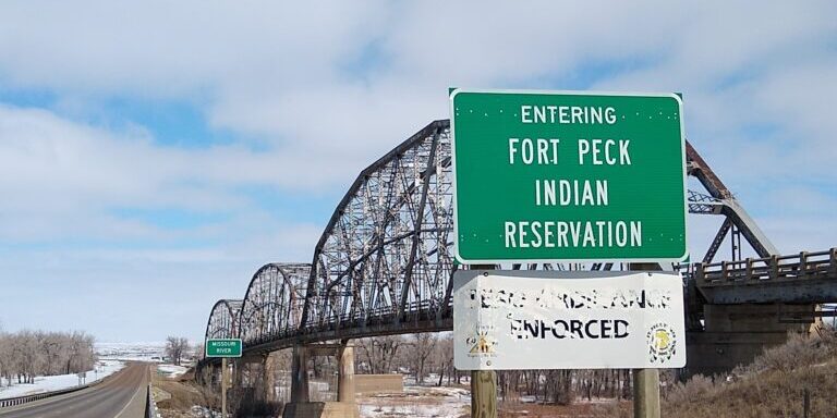 Fort Peck Reservation Sign