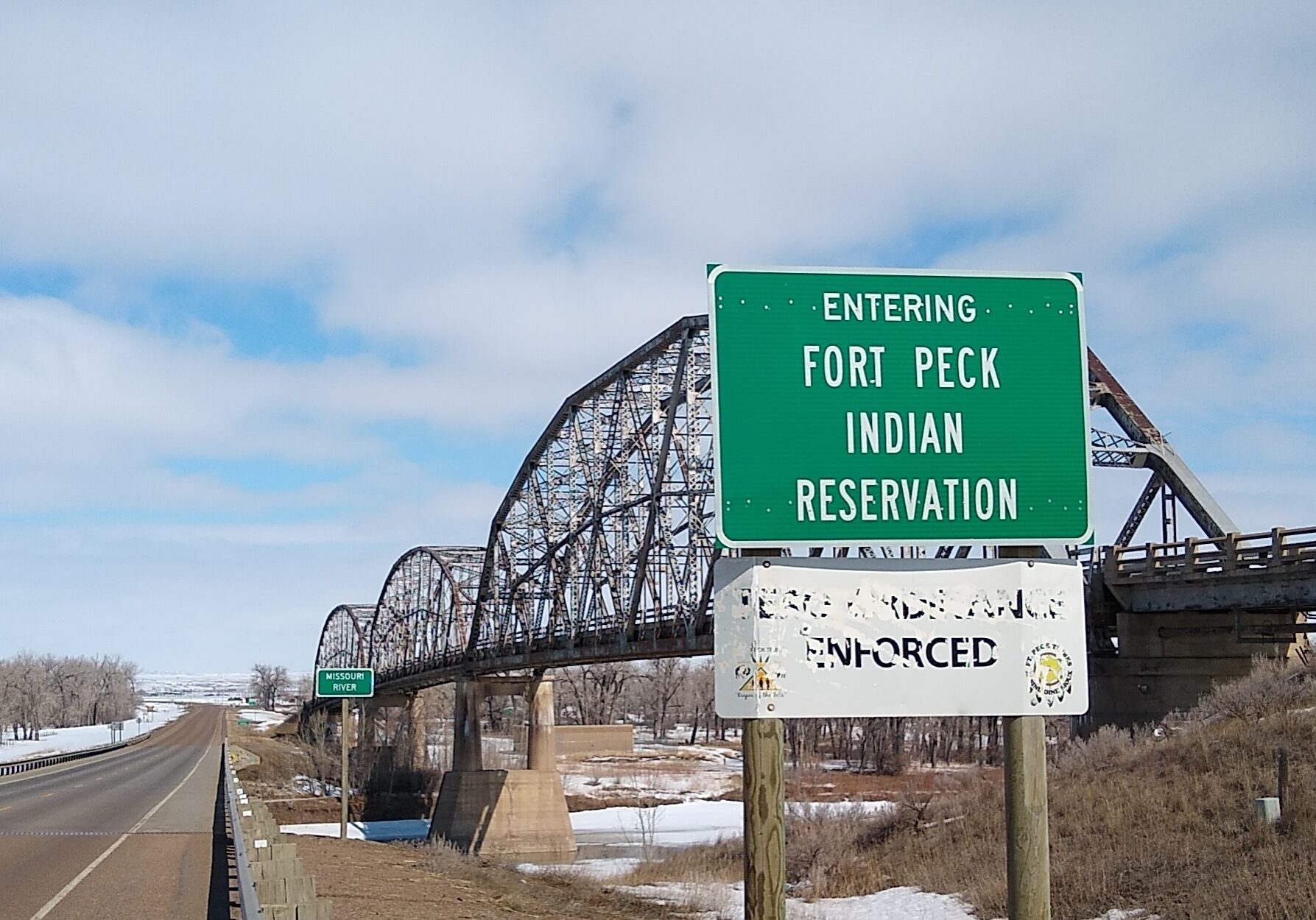 Fort Peck Reservation Sign