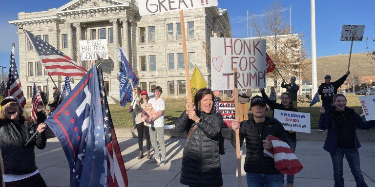 Trump Rally - Missoula County - January 6, 2021. Photo by Roy.