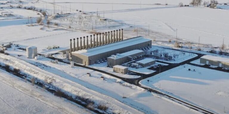 Snow-Covered Industrial Data Facility