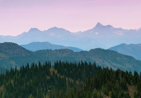Serene Mountain Landscape at Dusk Serene Mountain Landscape at Dusk