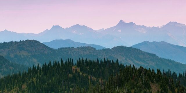 Serene Mountain Landscape at Dusk