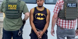 Homeland Security Investigations agents conduct an arrest operation