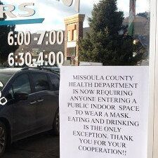 Paul's Pancake Parlor - Missoula County Required Mask Sign Paul's Pancake Parlor - Missoula County Required Mask Sign