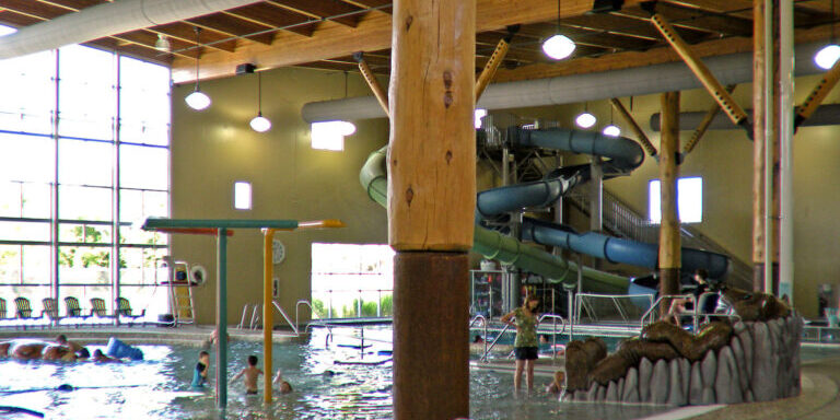 Indoor Aquatic Center with Waterslides