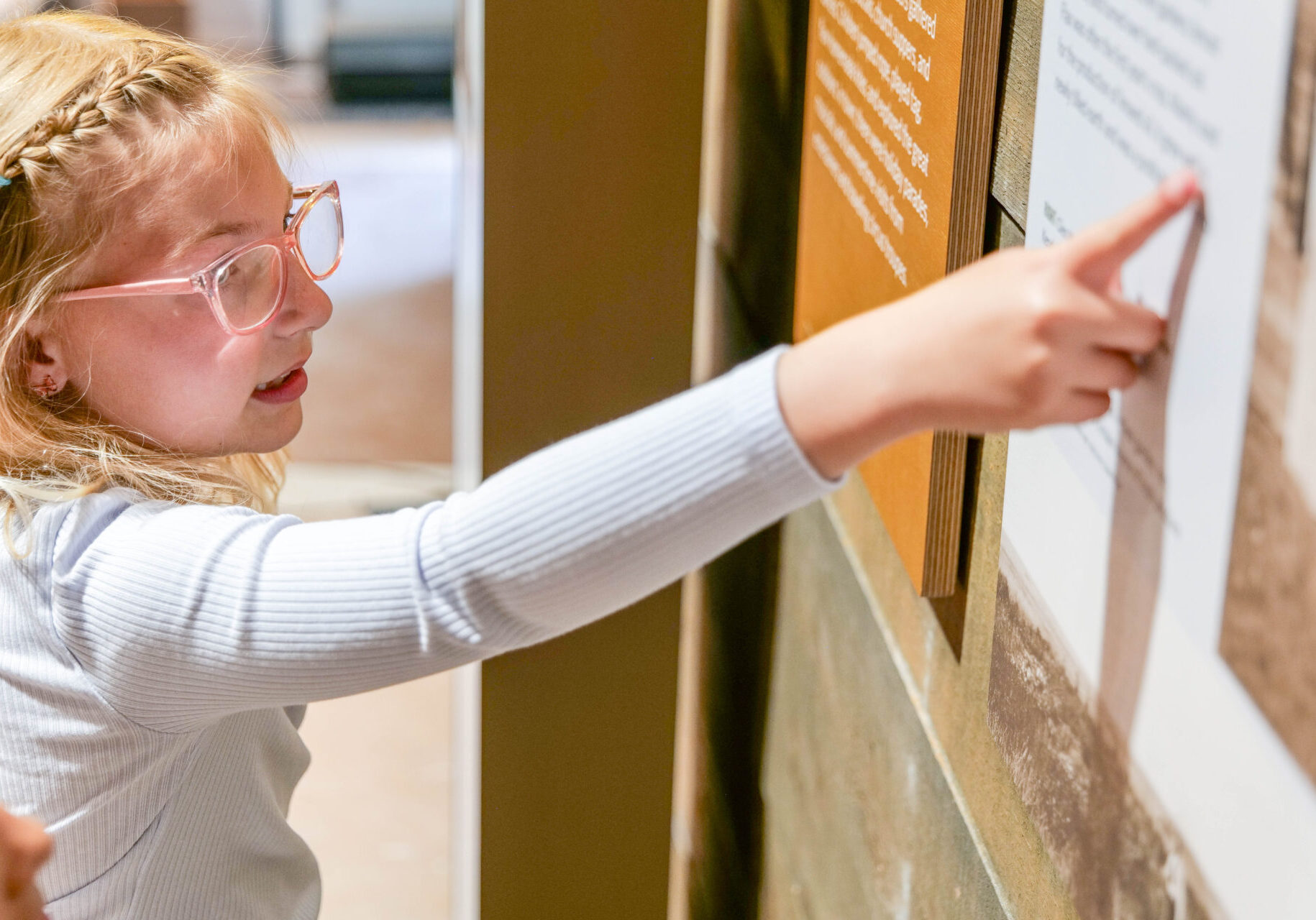 Curious Explorer at the Museum Exhibit