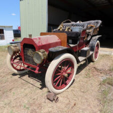 Antique Red Touring Car with Brass Fittings Antique Red Touring Car with Brass Fittings