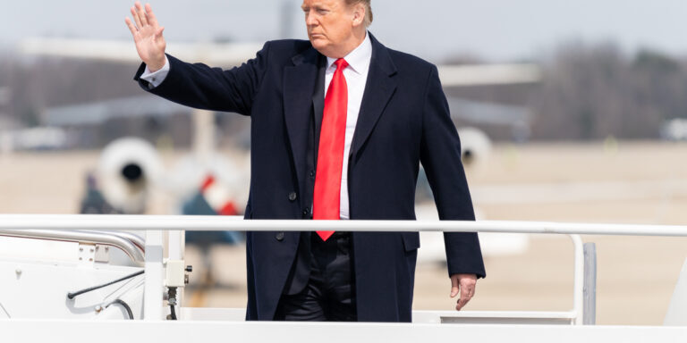 President Donald J. Trump arrives at Joint Base Andrews Air Force Base Wednesday, March 20, 2019, in Maryland, en route Ohio.  (Official White House Photo by Shealah Craighead)