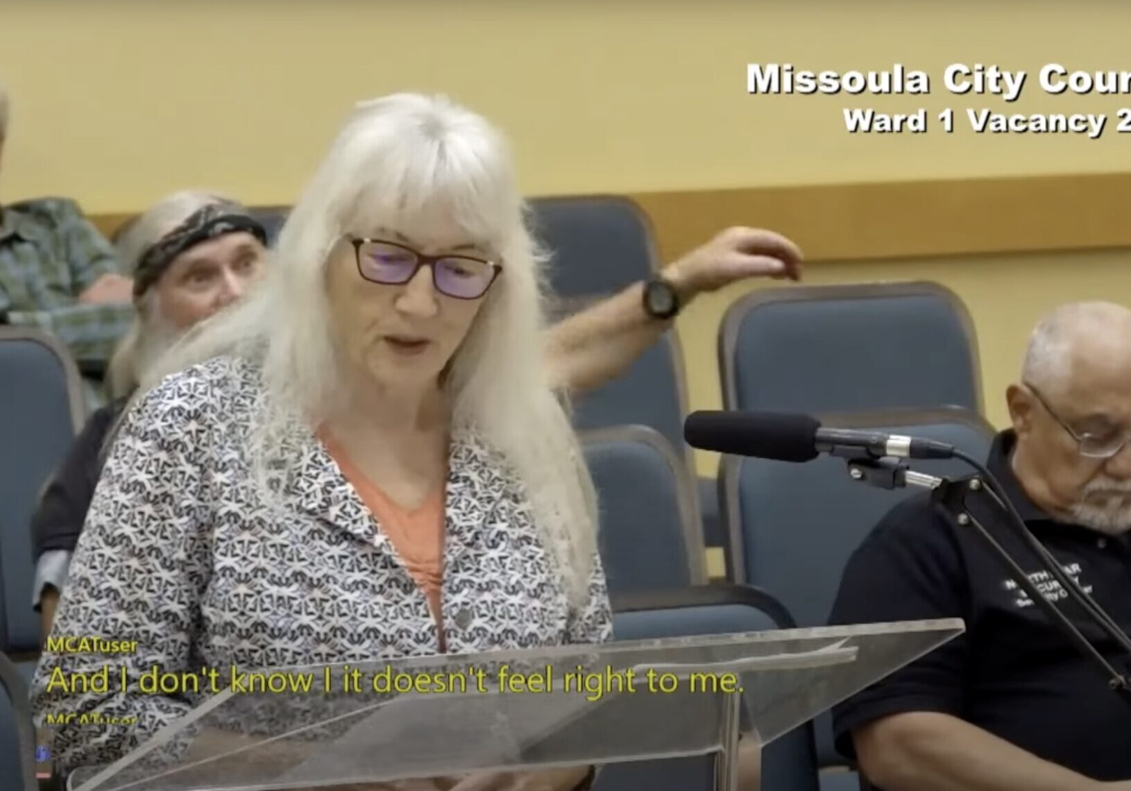 Missoula City Council Ward 1 Vacancy Public Comment