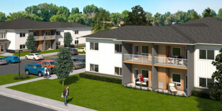 Modern Apartment Complex Rendering