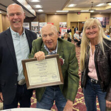 Governor Gianforte with Centenarian Richard Blossom Governor Gianforte with Centenarian Richard Blossom