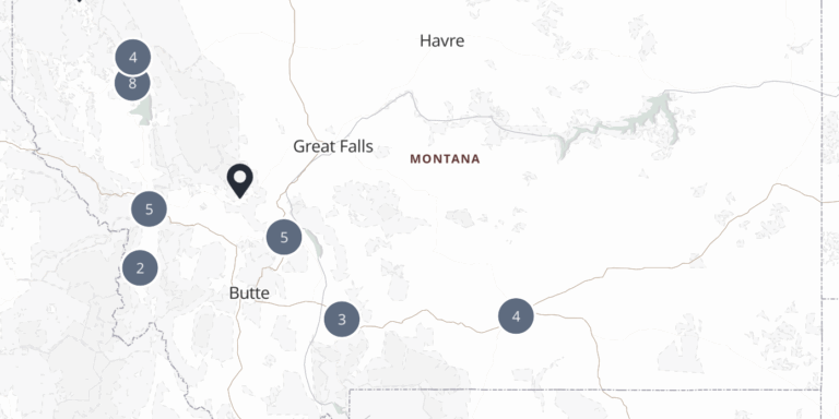 The Free Market Healthcare Hub's interactive map