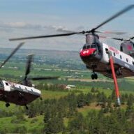 Billings Flying Service CH-47 Firefighting Helicopters Billings Flying Service CH-47 Firefighting Helicopters