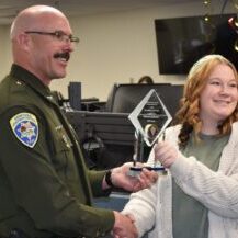 Montana Highway Patrol Dispatcher Brittney Buchanan accepts Dispatcher of the Year Award Montana Highway Patrol Dispatcher Brittney Buchanan accepts Dispatcher of the Year Award