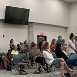 Parents stand for public comment during Missoula County Public Schools "COVID Task Force" meeting Parents stand for public comment during Missoula County Public Schools "COVID Task Force" meeting.