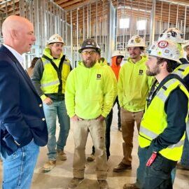 Governor Greg Gianforte meets with apprentices from Dick Anderson Construction in Helena Governor Greg Gianforte meets with apprentices from Dick Anderson Construction in Helena