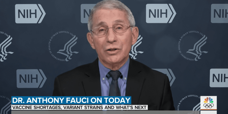 Dr. Fauci says double-masking is "common sense" on the Today show.