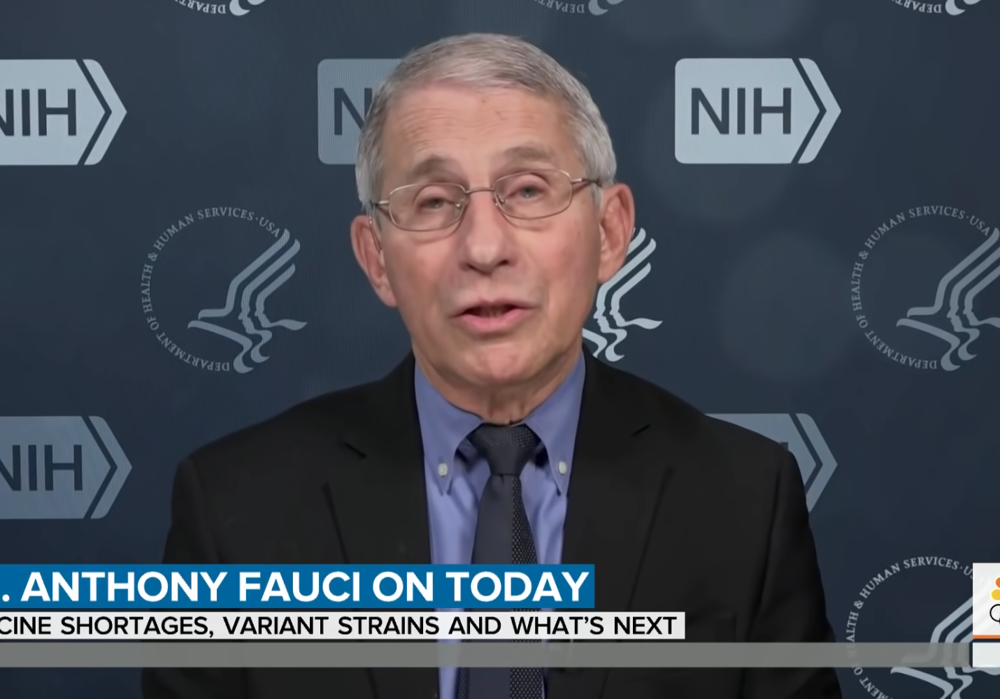 Dr. Fauci says double-masking is "common sense" on the Today show.