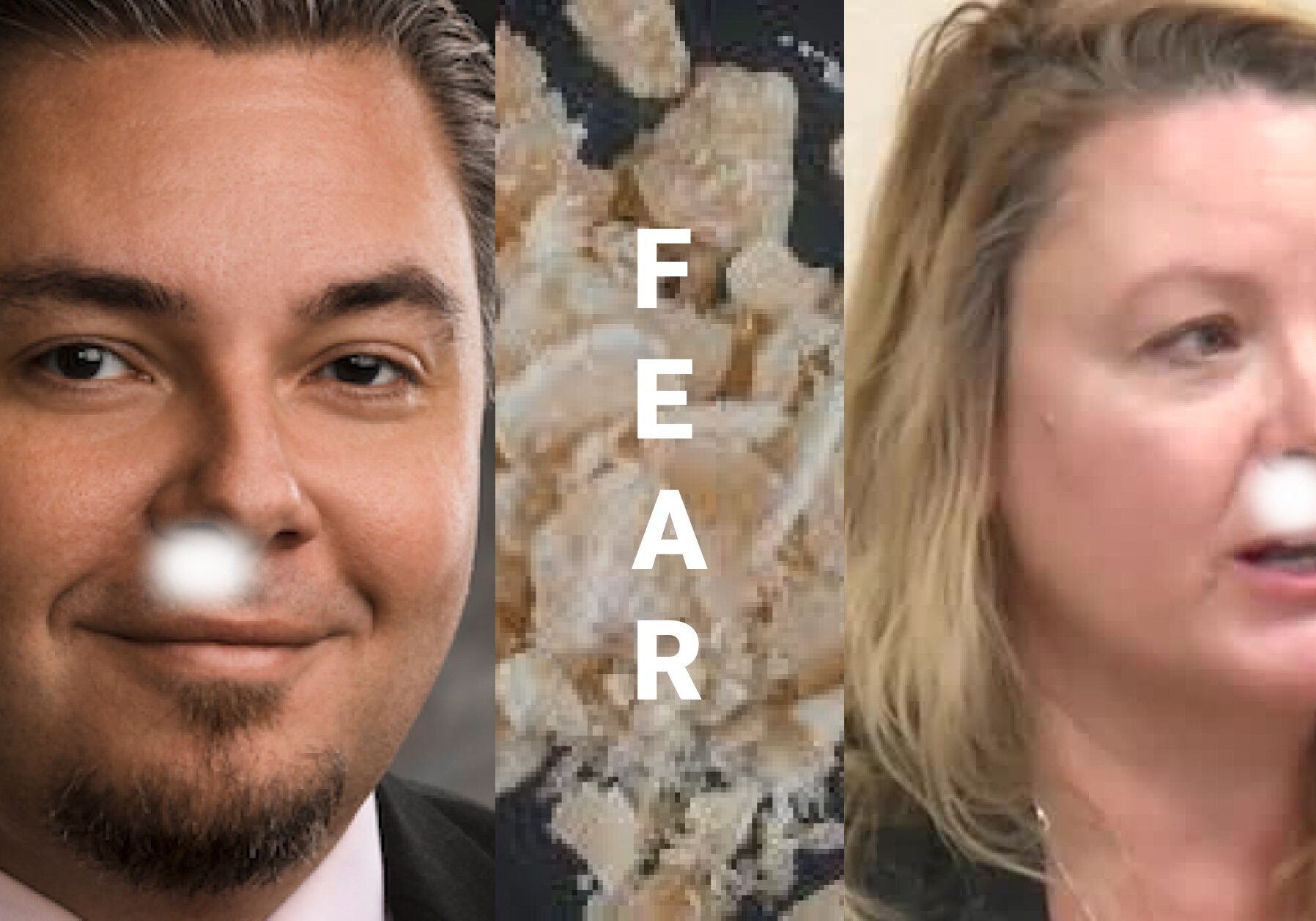 Fear-Addicted Missoula County Health Director D'Shane Barnett and Health Promotion Officer Cindy Farr.
