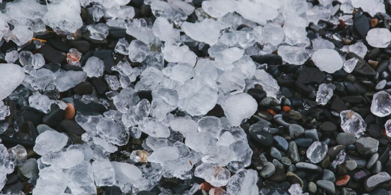 white and gray stones on ground