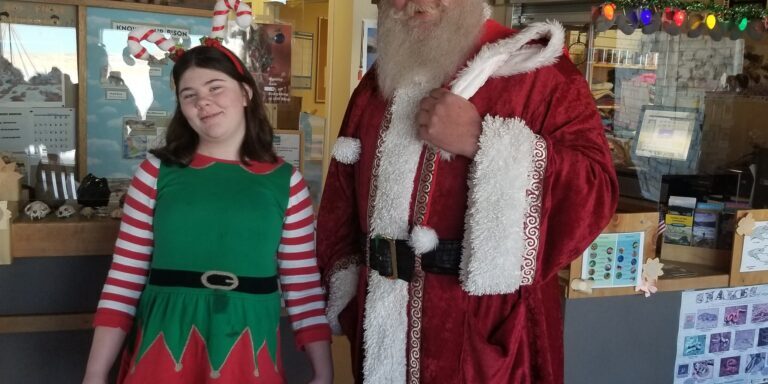 Festive Meeting with Santa and Elf