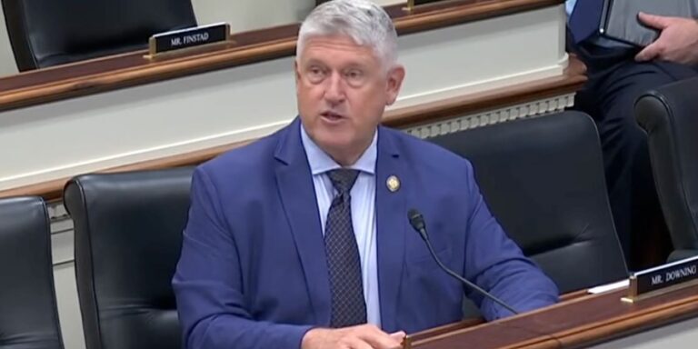 Congressman Troy Downing speaks during House Small Business Committee markup