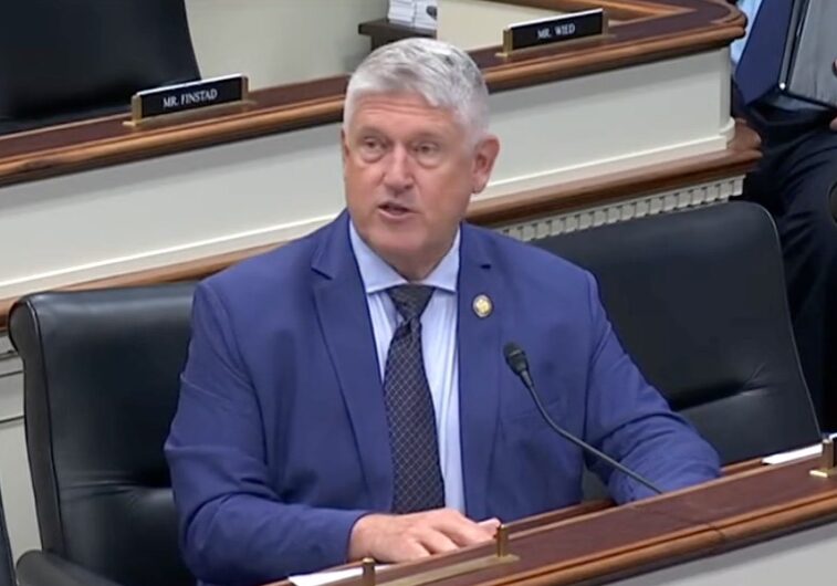 Congressman Troy Downing speaks during House Small Business Committee markup
