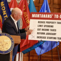 Montana Governor Greg Gianforte checks off income tax cuts and increased teacher spending legislative priorities on Montanan's To-Do List Montana Governor Greg Gianforte checks off income tax cuts and increased teacher spending legislative priorities on Montanan's To-Do List