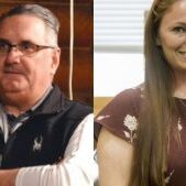 Jefferson County Attorney Steven Haddon (left). Jefferson County Clerk & Recorder Ginger Kunz (right).