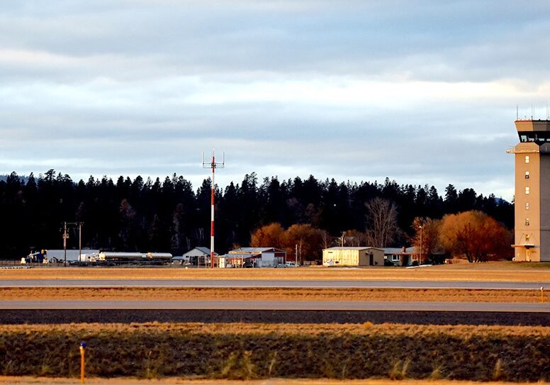Airport Control Tower at Dusk Airport Control Tower at Dusk