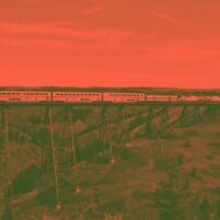 Train Crossing High Trestle Bridge Train Crossing High Trestle Bridge