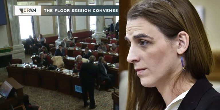 Montana House approves censuring of Missoula Rep. Zooey Zephyr who said the body would see blood on their hands the next time they prayed their opening invocation. April, 20, 2023.