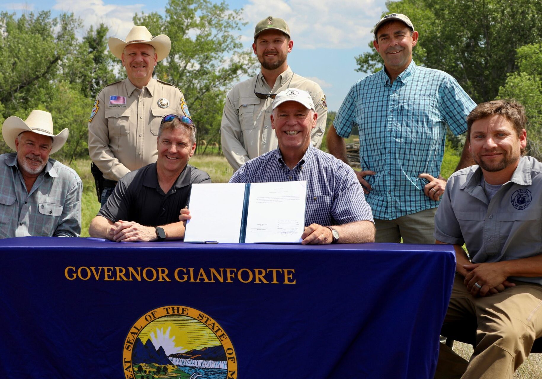 Outdoor Bill Signing with Governor Gianforte