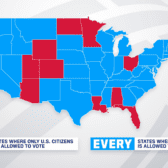 Only ten states require voters be United States Citizens Only ten states require voters be United States Citizens