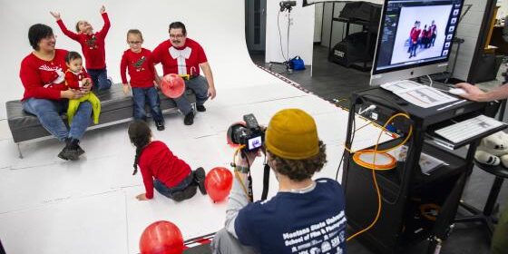 Family Photo Shoot in a Studio Setting