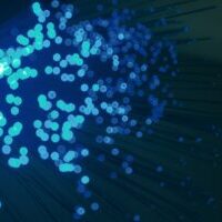 blue and white light digital wallpaper