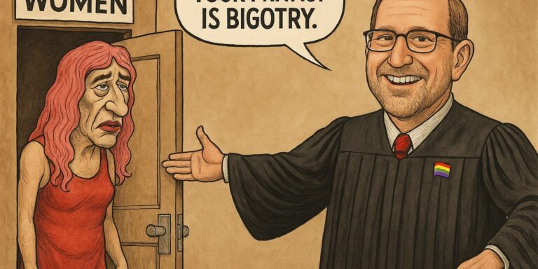 Judge Vannatta opens the door—to men in dresses.