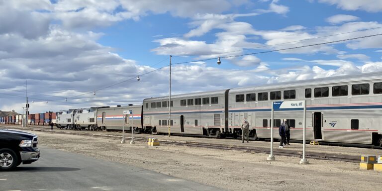 Amtrak Train at Havre, Montana Station