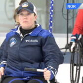 Katie Verderber Competing in Wheelchair Curling