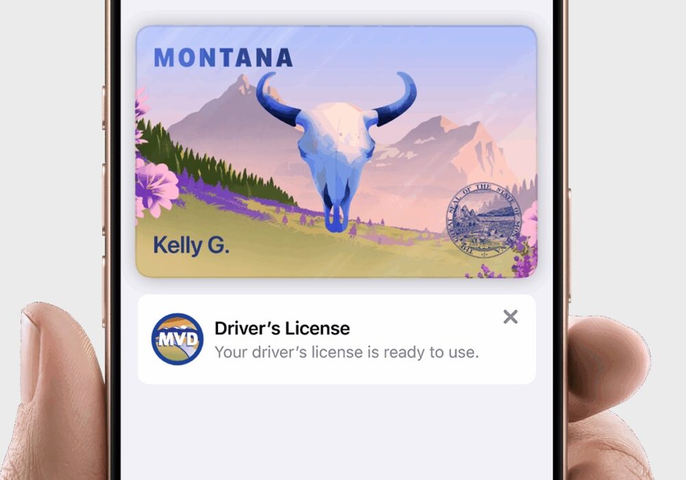Montana Digital Driver's License on Mobile Device