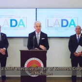Los Angeles District Attorney George Gascon announces arrest of Konnech voting software CEO Eugene Yu Los Angeles District Attorney George Gascon announces arrest of Konnech voting software CEO Eugene Yu