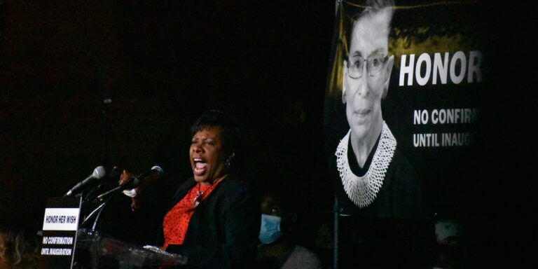 Vigil Honoring Ruth Bader Ginsburg's Legacy