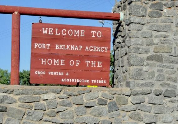 Fort Belknap Agency Welcome Sign Fort Belknap Agency Welcome Sign