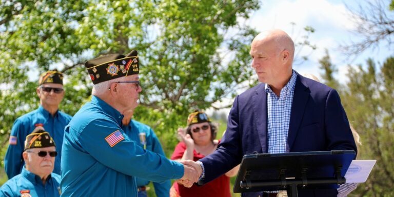 Governor Gianforte Honoring Veteran