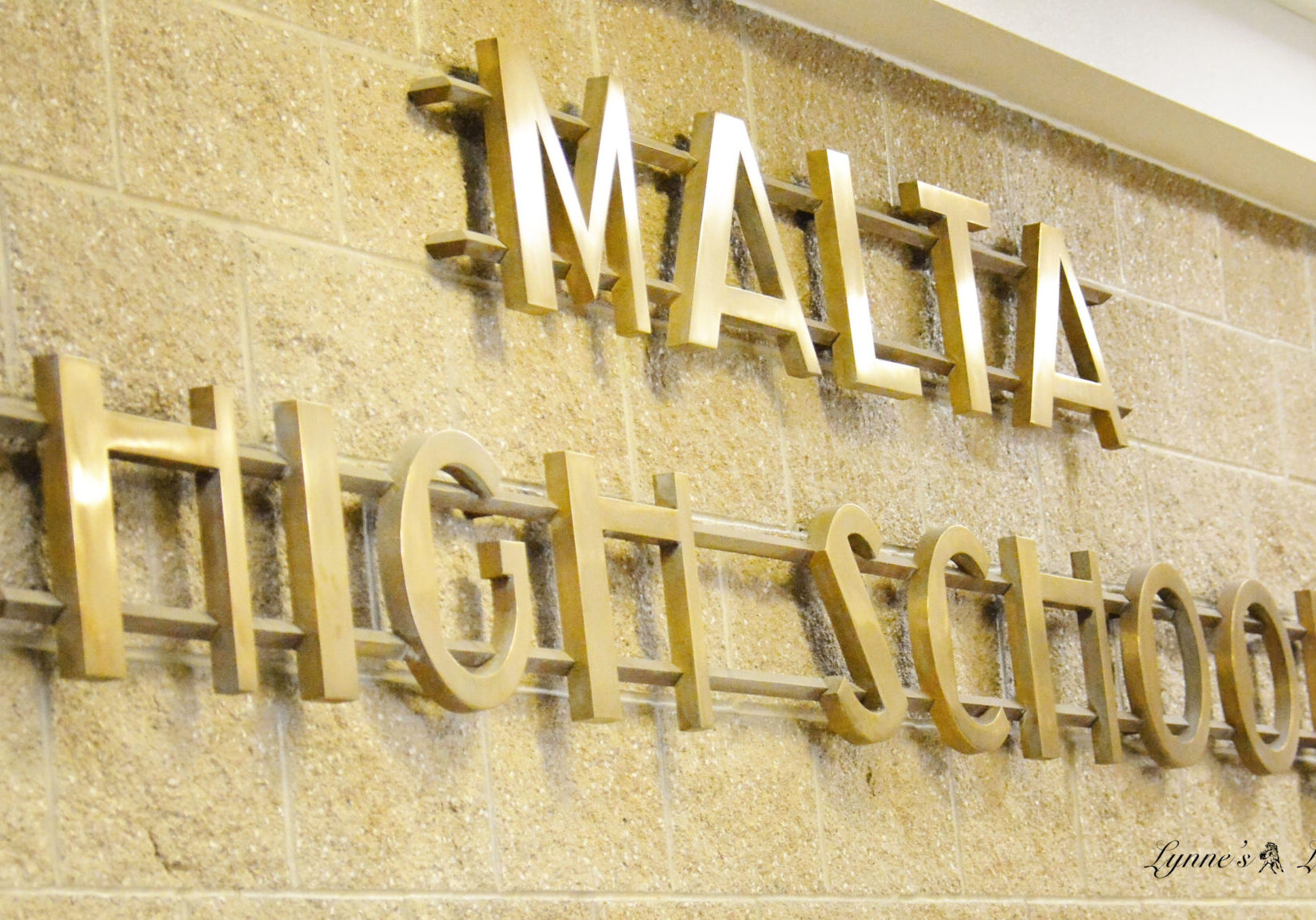 Malta High School Wall Sign Malta High School Wall Sign