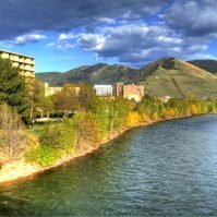 Clark Fork River in Missoula "Missoula" by Micah Sheldon. May 2010.