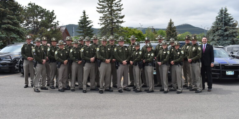 Newly commissioned Montana Highway Patrol troopers commissioned