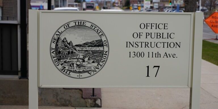 Building sign for the Montana Office of Public Instruction