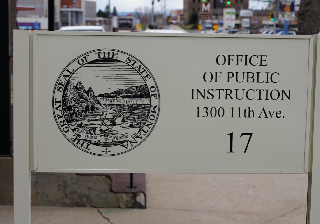 Building sign for the Montana Office of Public Instruction Building sign for the Montana Office of Public Instruction
